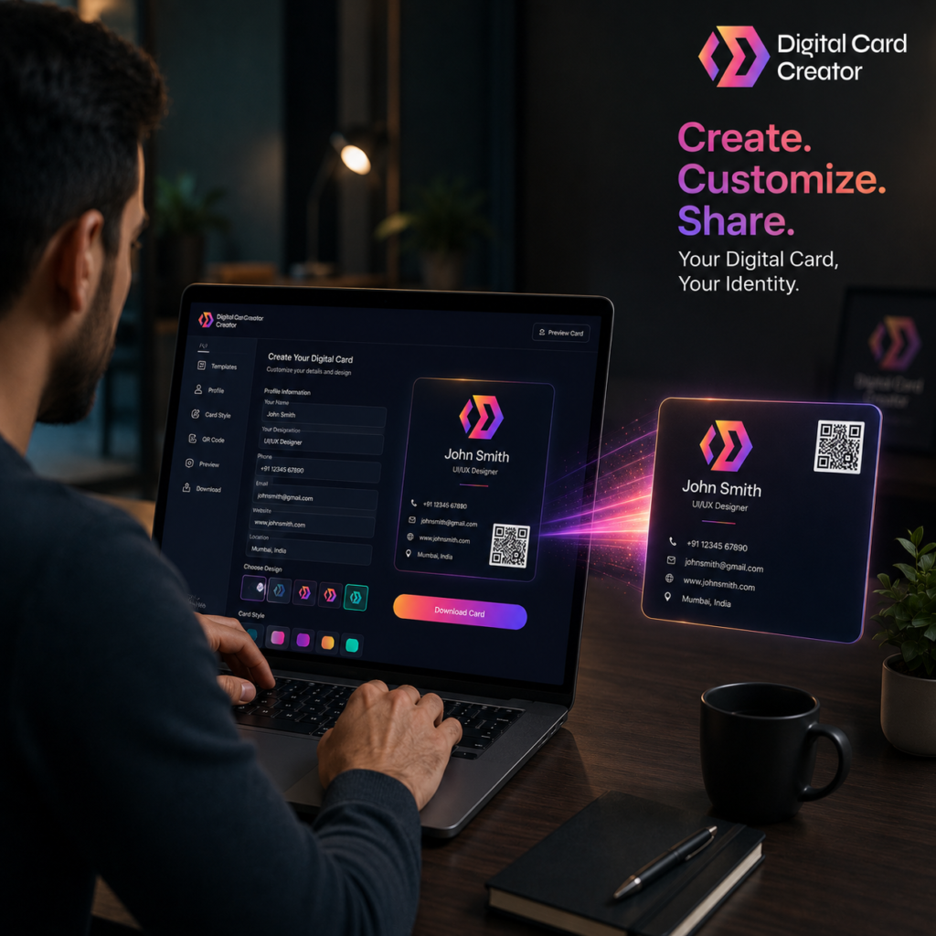 Digital Card Creator branding