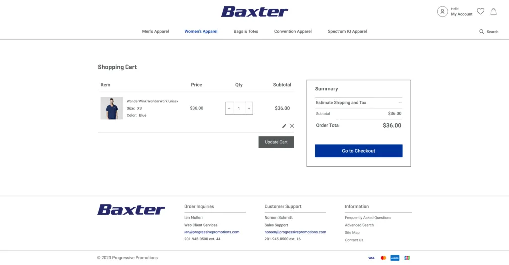 Baxter Approach Mockup 1