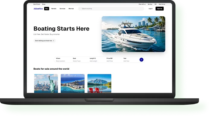 Adam Sea Marine Trading & Business Platform Showcase Mockup