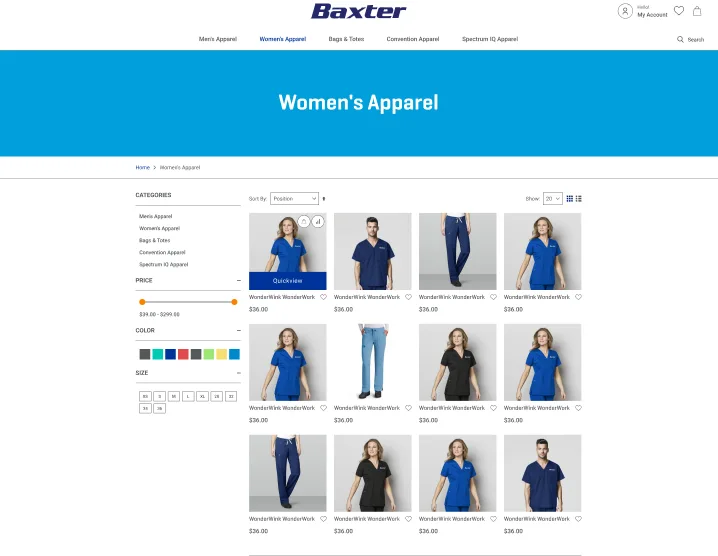 Baxter Challenge Mockup 2